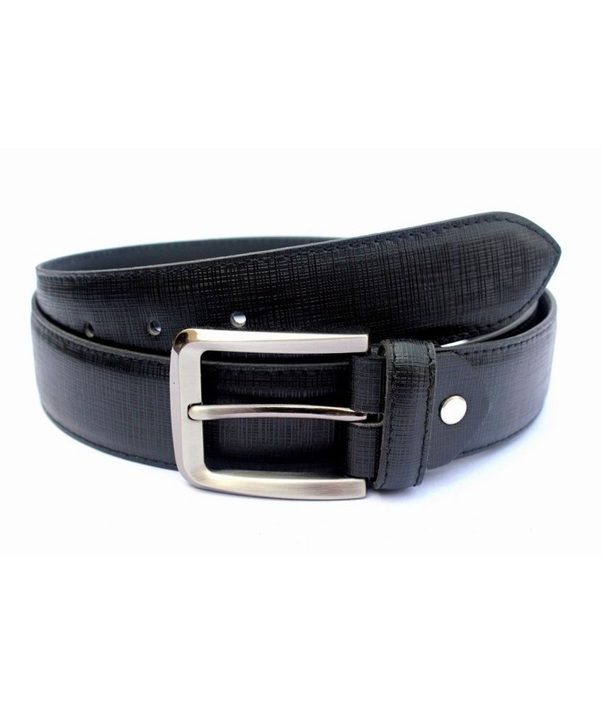 Tops Black Leather Formal Belts: Buy Online at Low Price in India ...