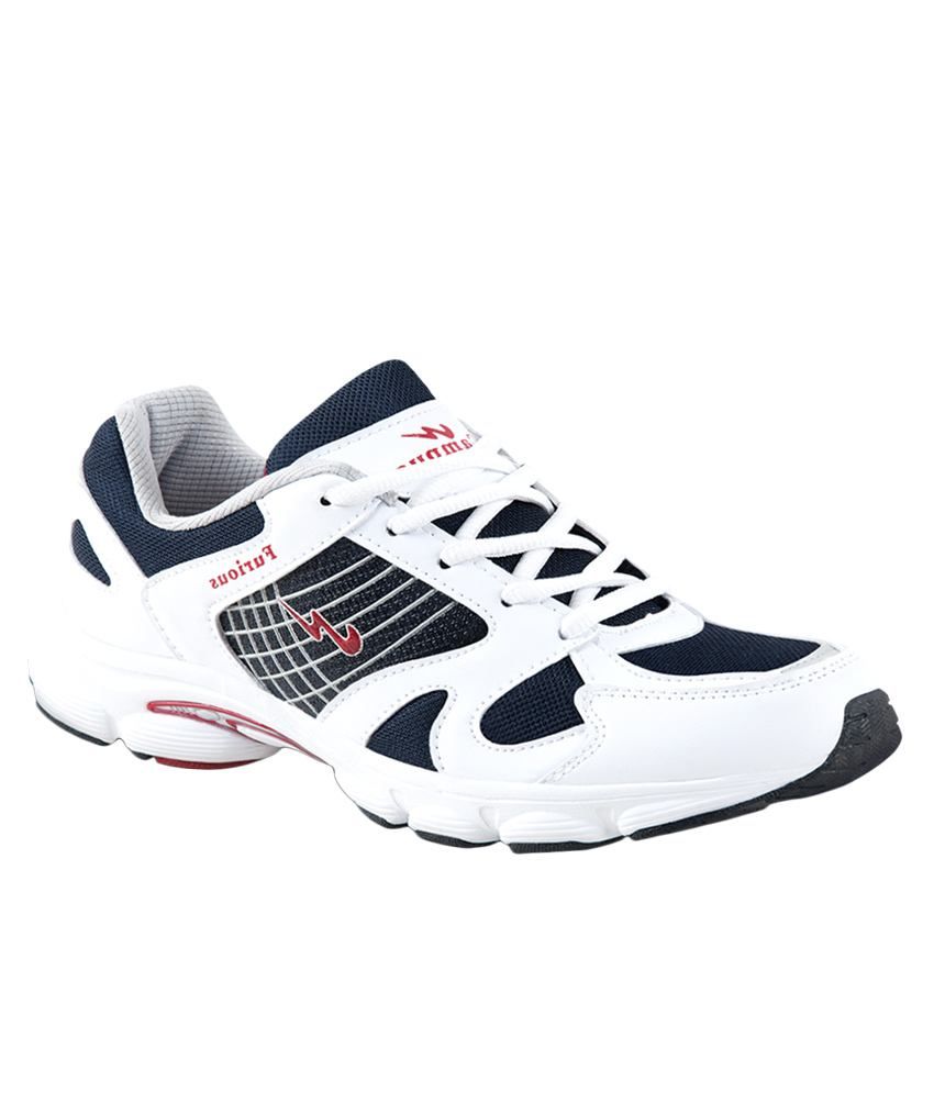 campus white sports shoes