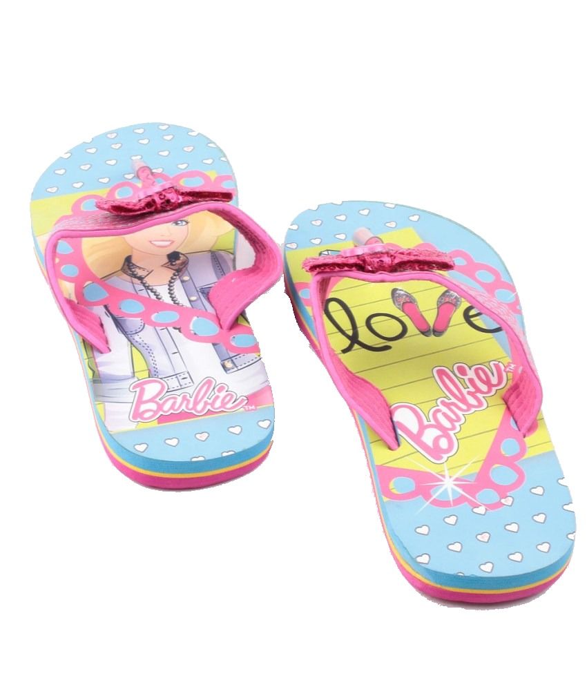 barbie slippers pink