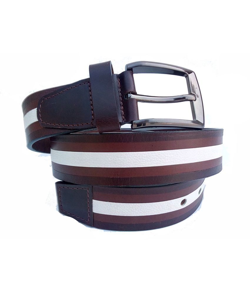Hansa Multi Color Full Grain Genuine Leather Belt: Buy Online at Low ...