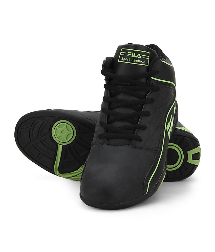 fila leedo black basketball shoes