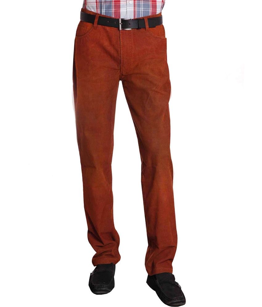 orange corduroy pants