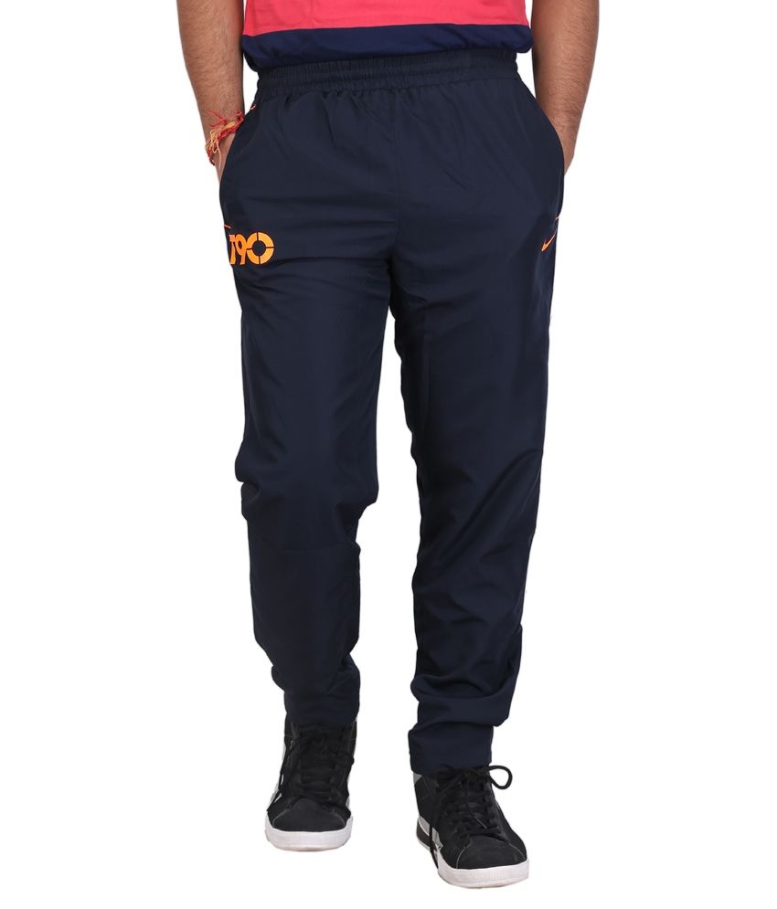 nike dri fit navy blue track pant