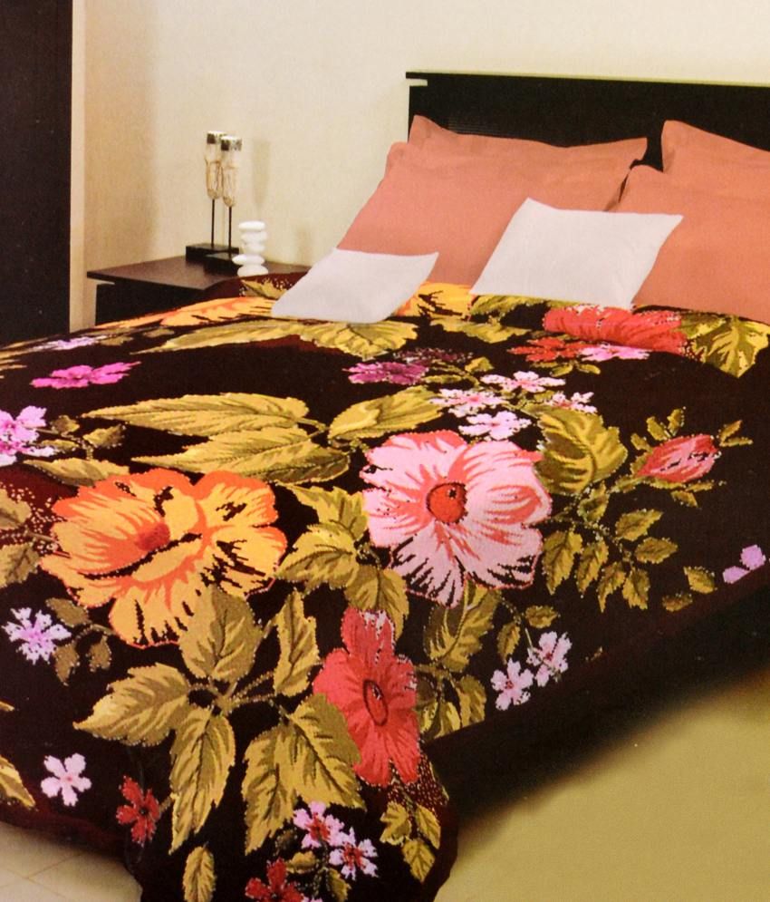 Bombay Dyeing Multi Floral Polyester Blanket Buy Bombay Dyeing Multi