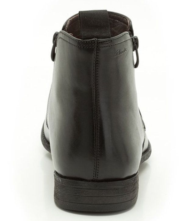 clarks black boots mens