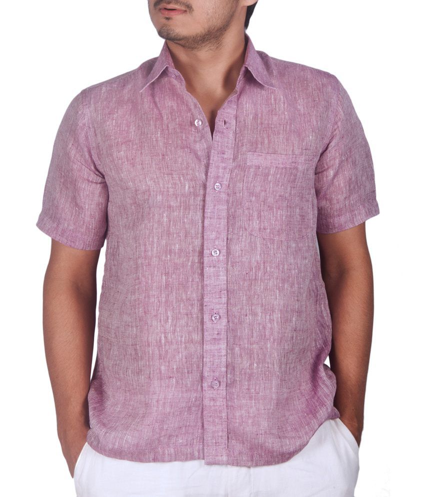 Japs Premium Purple Linen Shirt - Buy Japs Premium Purple Linen Shirt ...