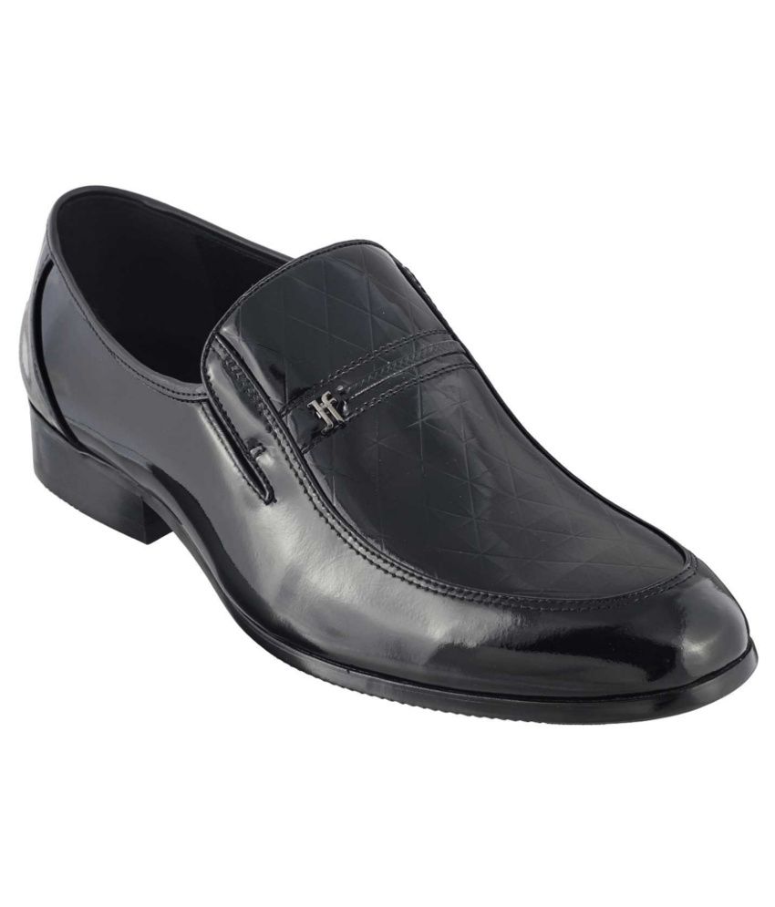 Mochi J Fontini Black Formal Shoes Price in India- Buy Mochi J Fontini ...