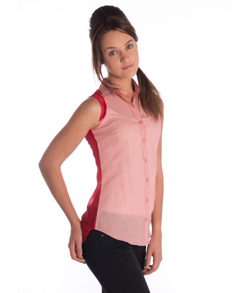womens striped sleeveless shirt