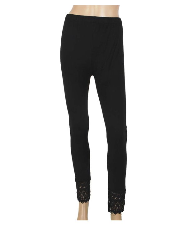 Buy Kajjali Black Net Jeggings Online 