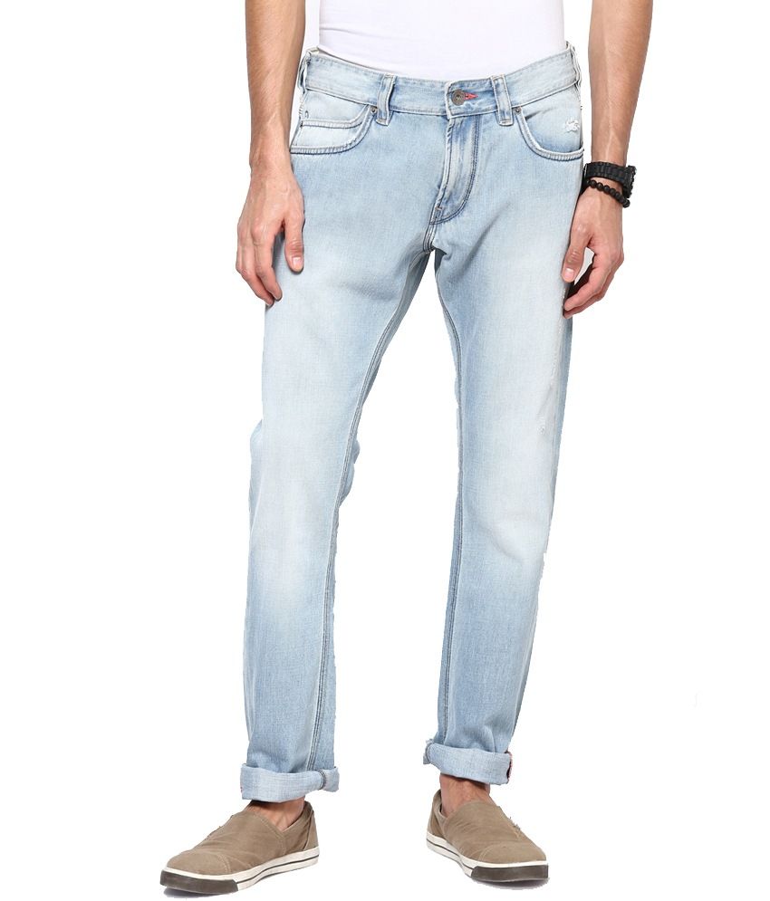 French Connection Men's Light Blue Slim Fit Jeans - Buy French ...