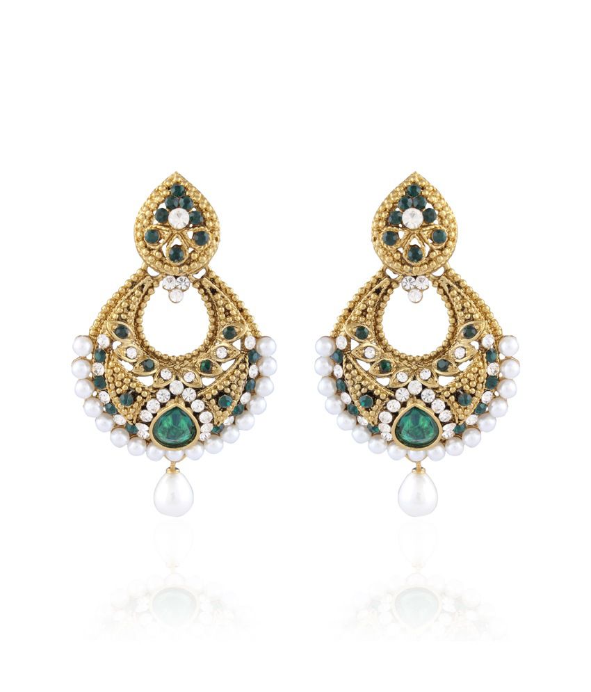 I Jewels Traditional Gold Plated Earrings For Women: Buy I Jewels ...