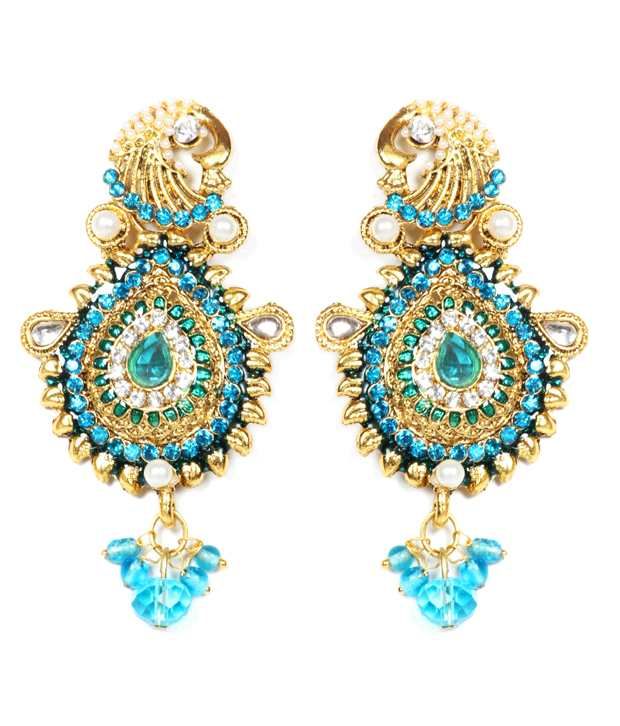 sky blue earrings online