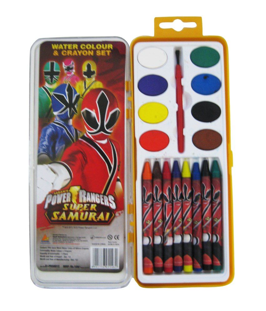 Power Rangers Water Colour Crayons Set Buy Power Rangers Water Colour