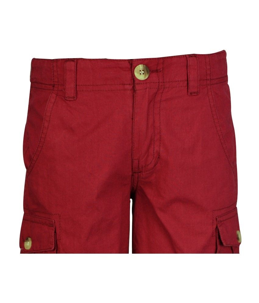 maroon cargo shorts