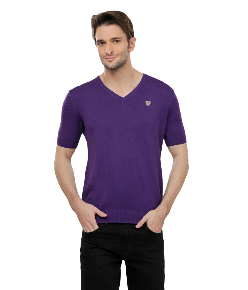 Stride Purple V-neck T-shirt