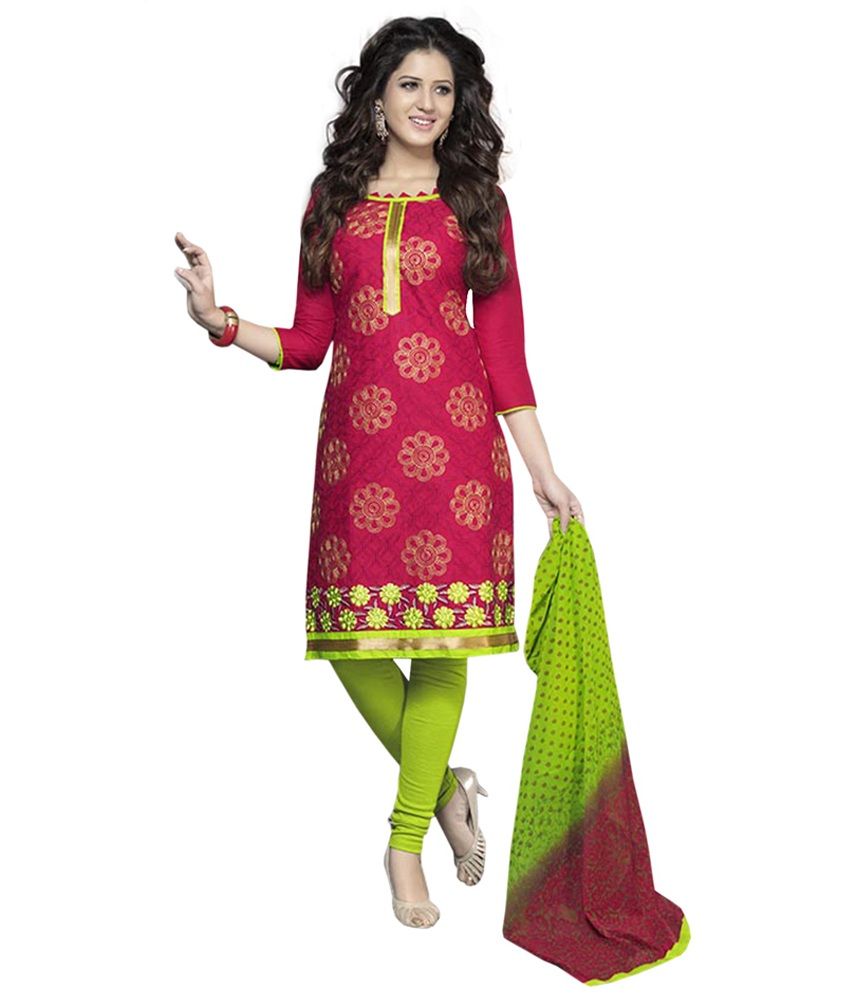 varsha churidar material