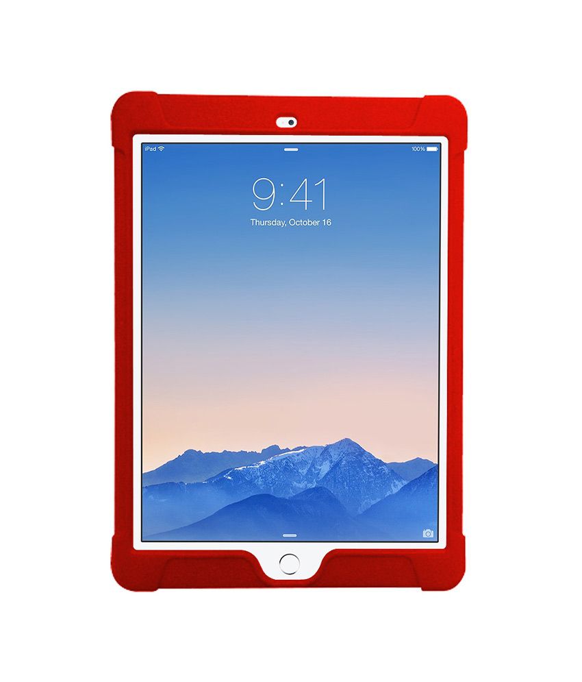     			Amzer Back Cover Silicone Skin Jelly Case For Apple Ipad Air 2 - Red