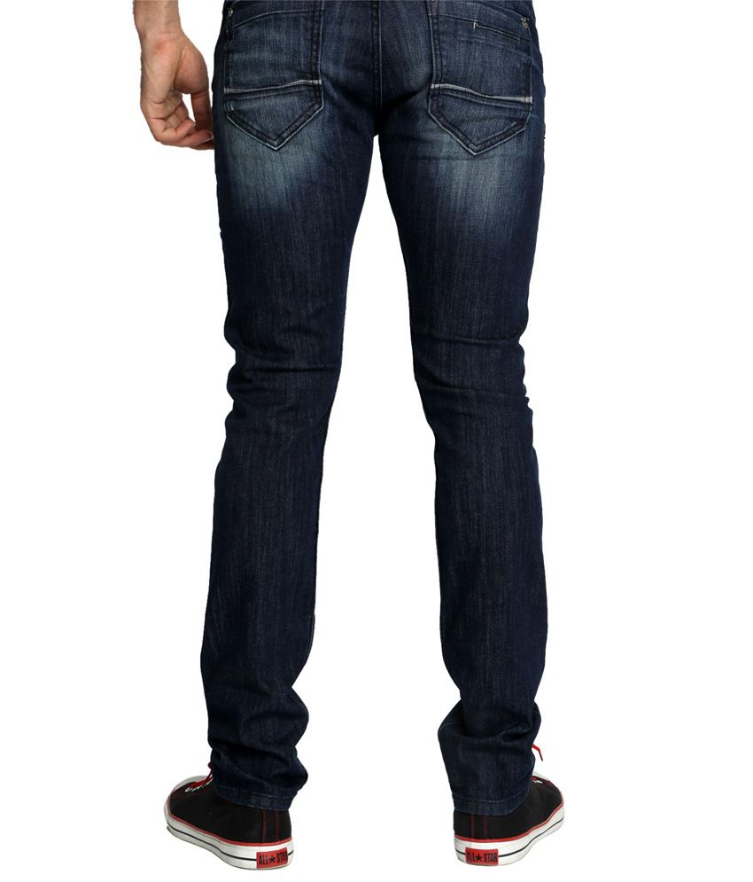 Rookies Blue Slim Fit Jeans - Buy Rookies Blue Slim Fit Jeans Online at ...
