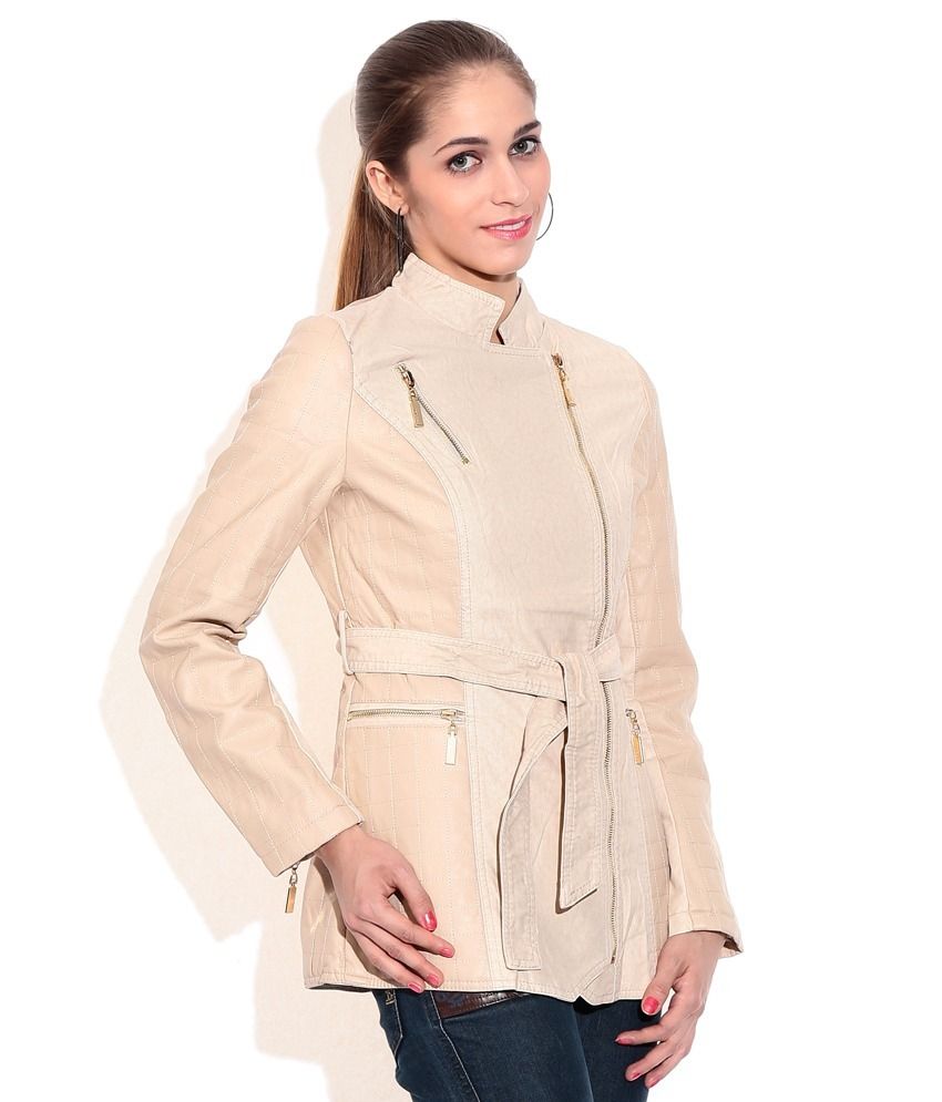 Buy Life N You Beige Pu Leather Jackets Online at Best Prices in India - Snapdeal