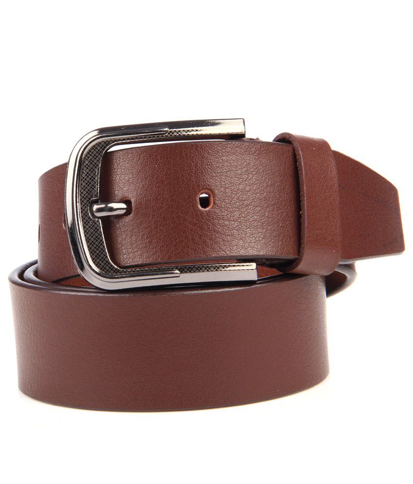 Leonardi Brown Pure Leather Belt: Buy Online at Low Price in India ...