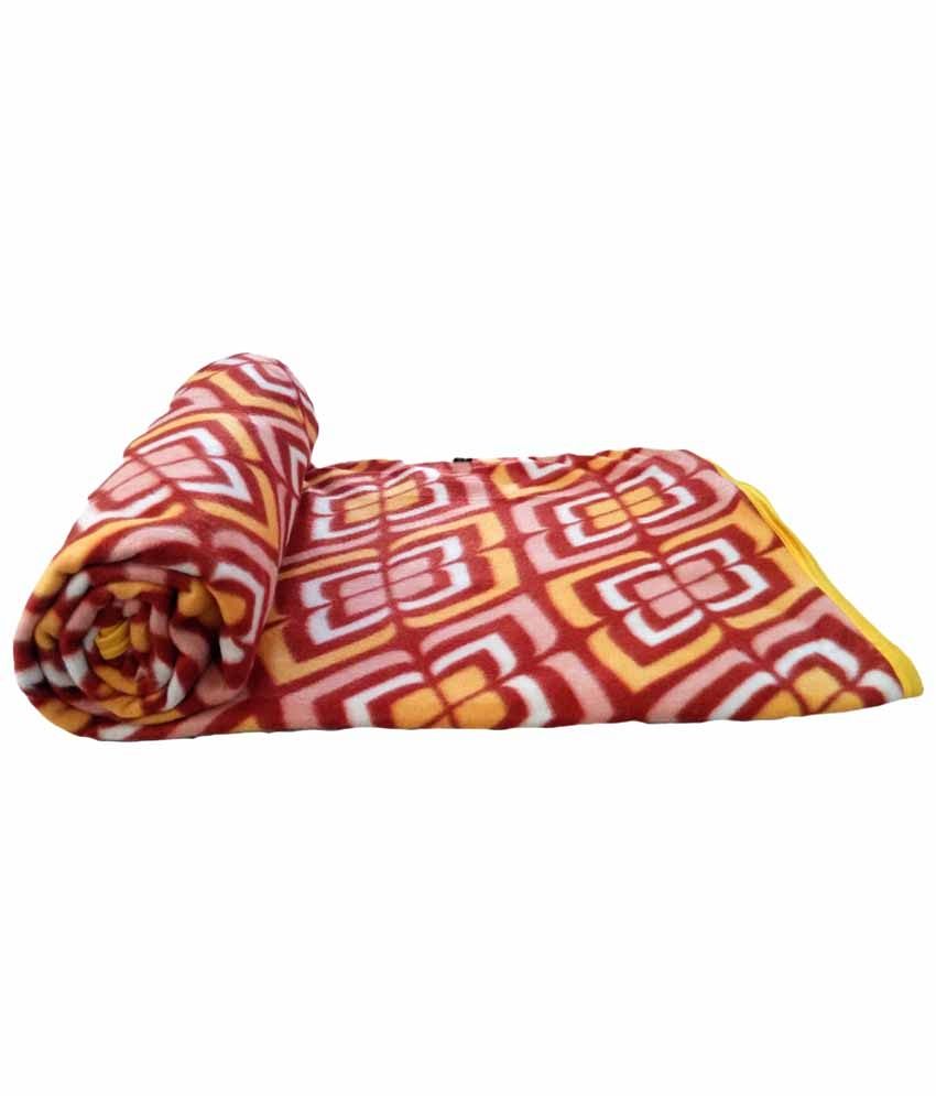 JK Handloom Double Ply Antipiling Fleece Double Bed AC Blanket Quilt