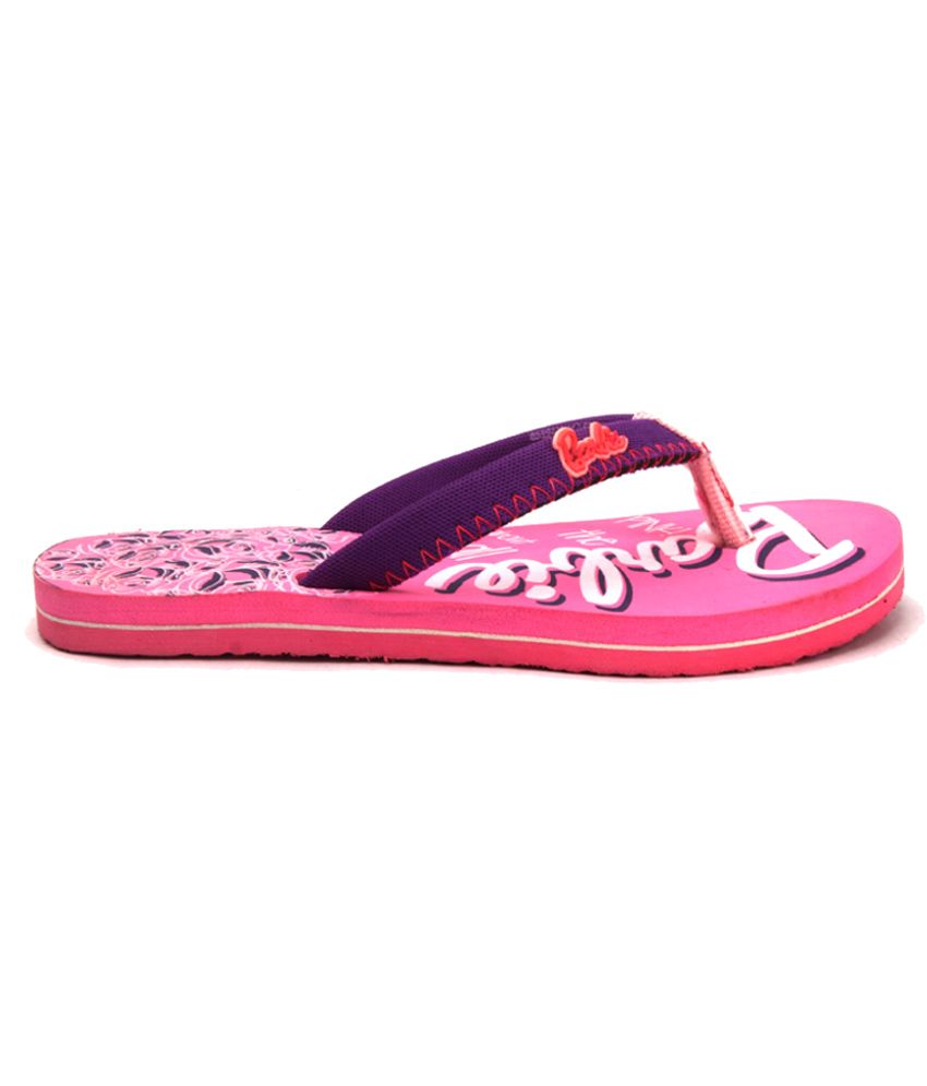 barbie slippers pink