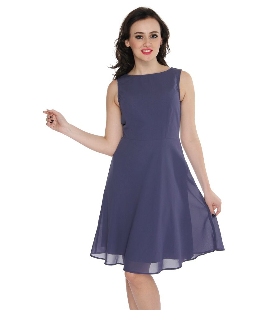 georgette a line dress