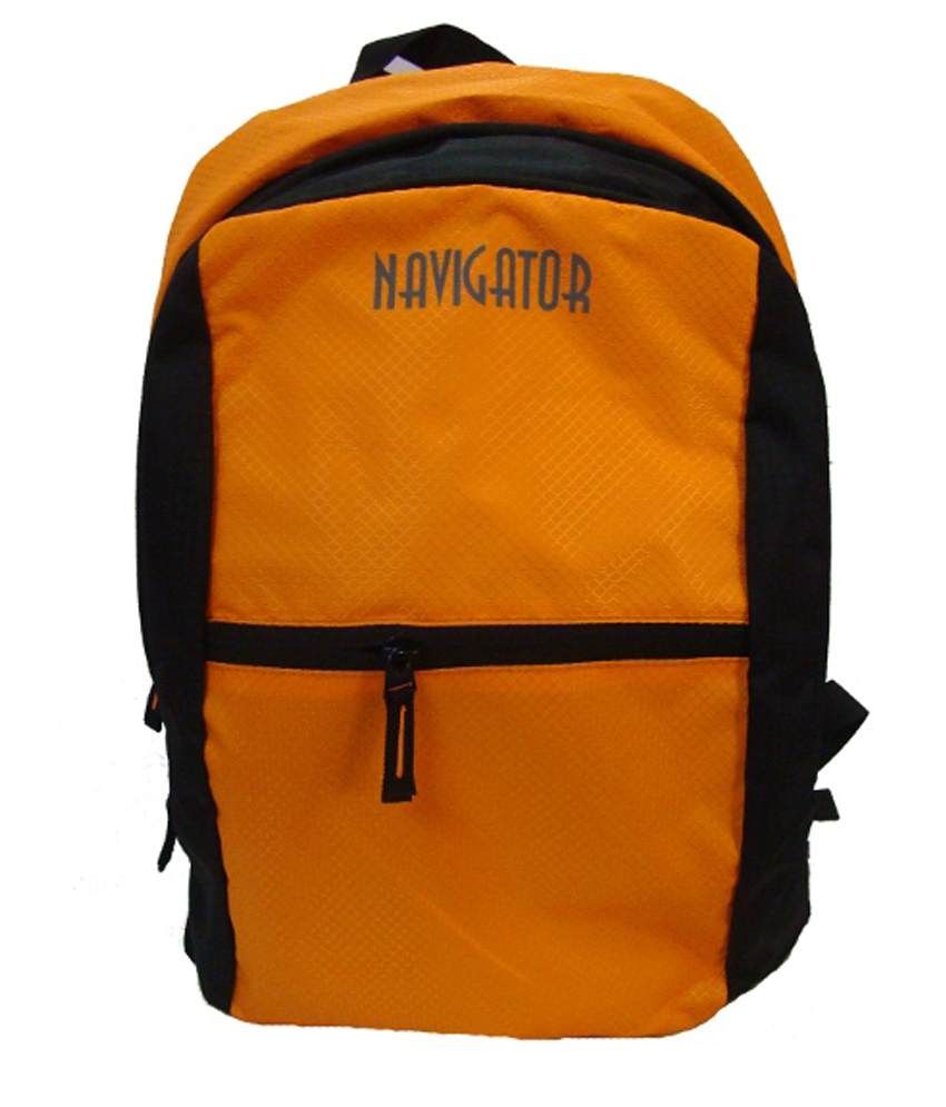 orange colour school bag