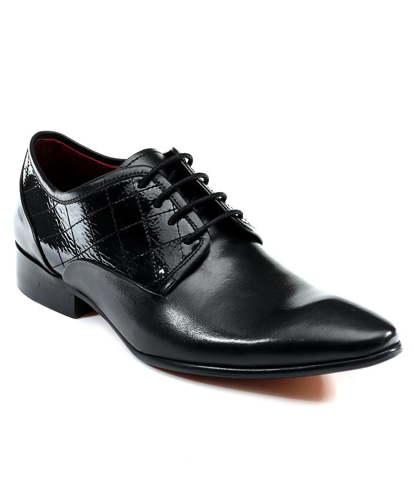 Franco Leone Black Formal shoes Price in India- Buy Franco Leone Black ...