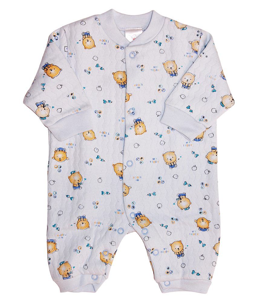 Babiano Blue Cotton Rompers For Boys Buy Babiano Blue Cotton Rompers
