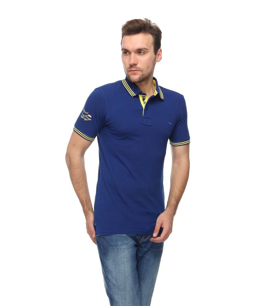 Rigs & Rags Mens Blue Polo T-shirts-m - Buy Rigs & Rags Mens Blue Polo ...