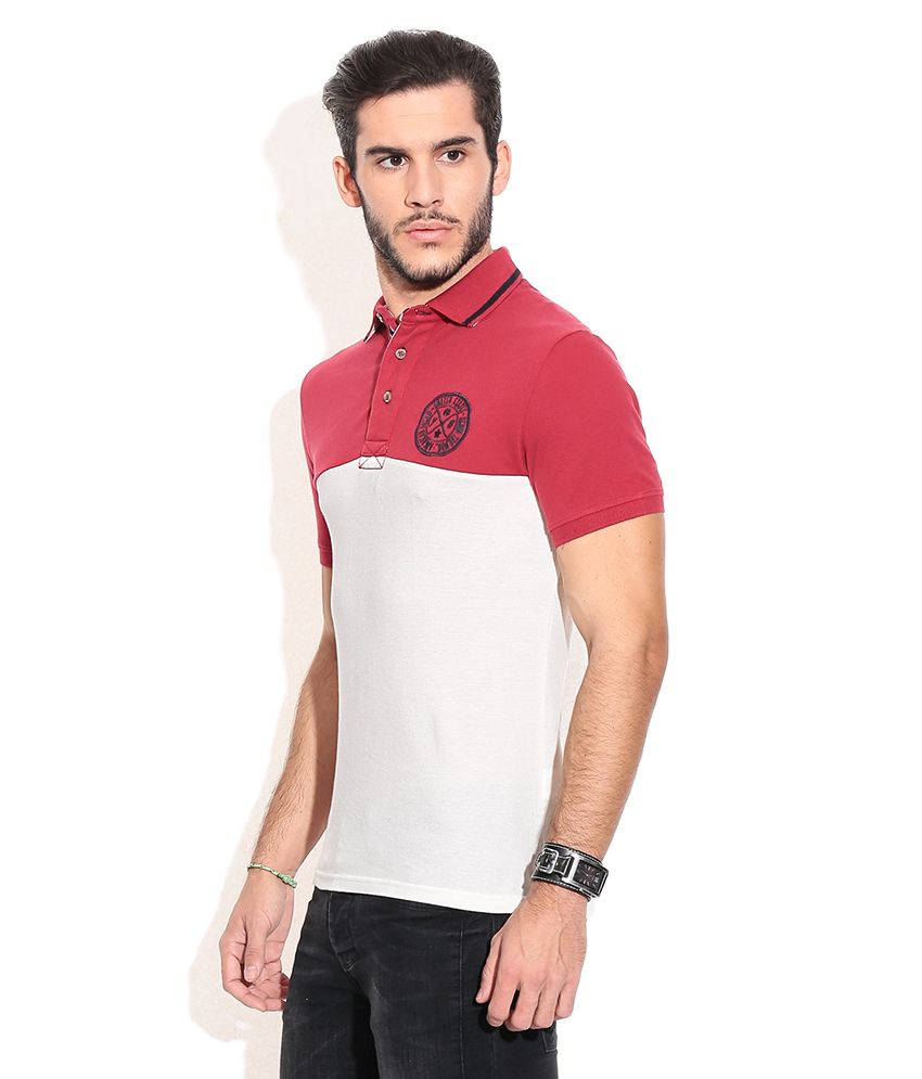 Celio Red Cotton T-shirt - Buy Celio Red Cotton T-shirt Online at Low