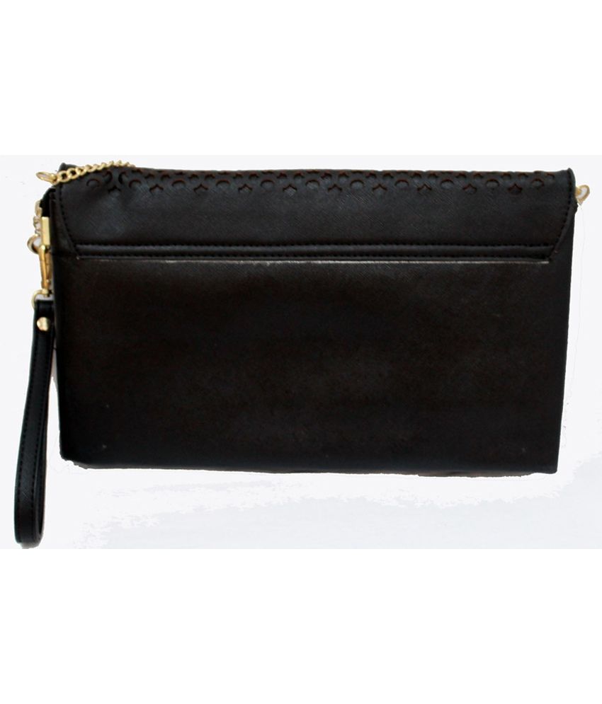 Dg Black Leather Sling Bag Buy Dg Black Leather Sling Bag Online at