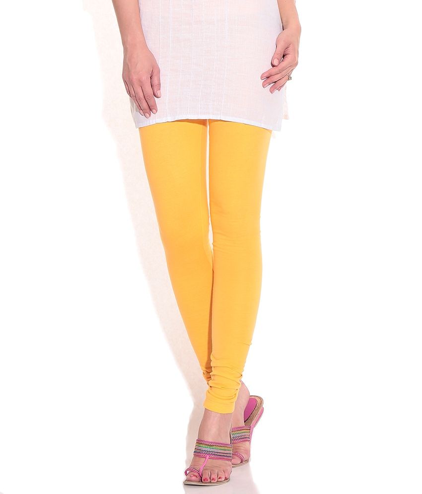 W Yellow Color Cotton Leggings Price in India Buy W Yellow Color