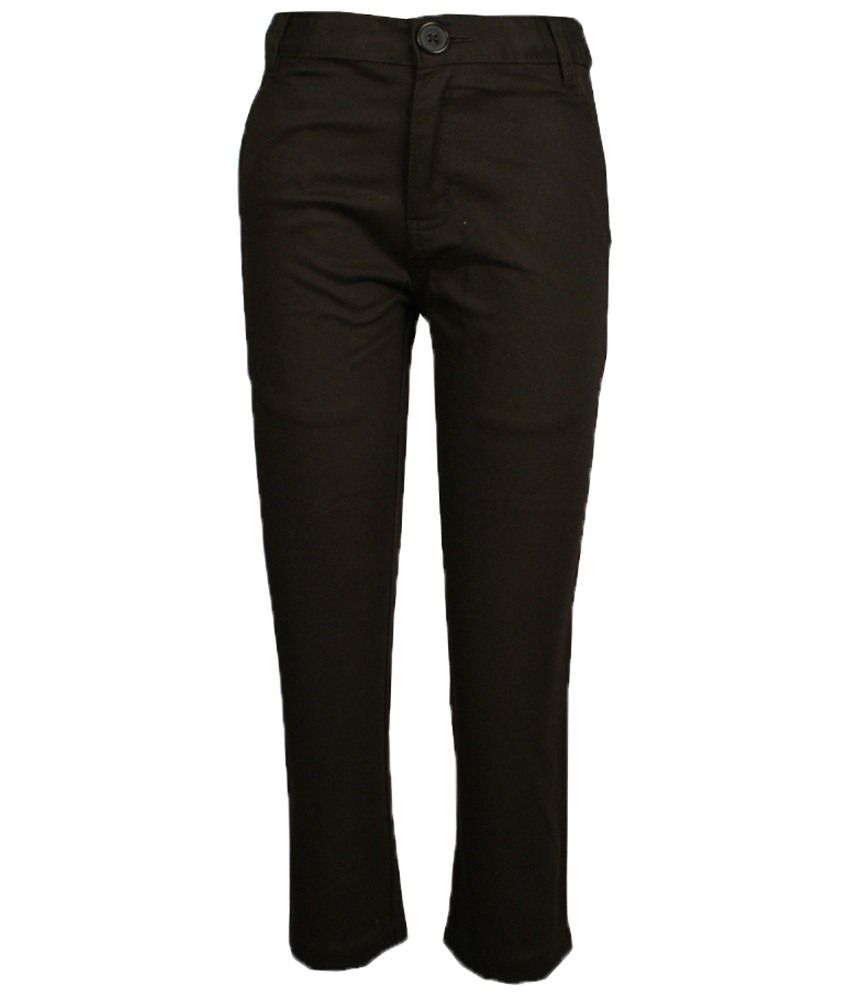 kids black chinos