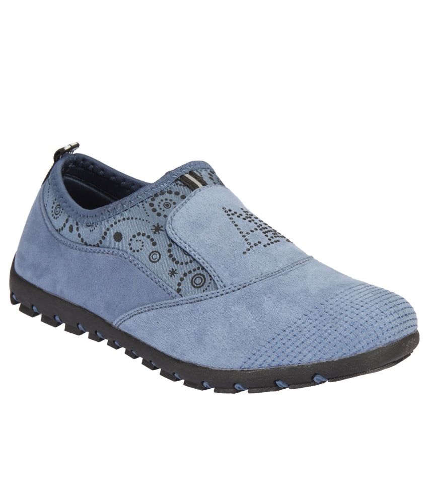 blue casual shoe