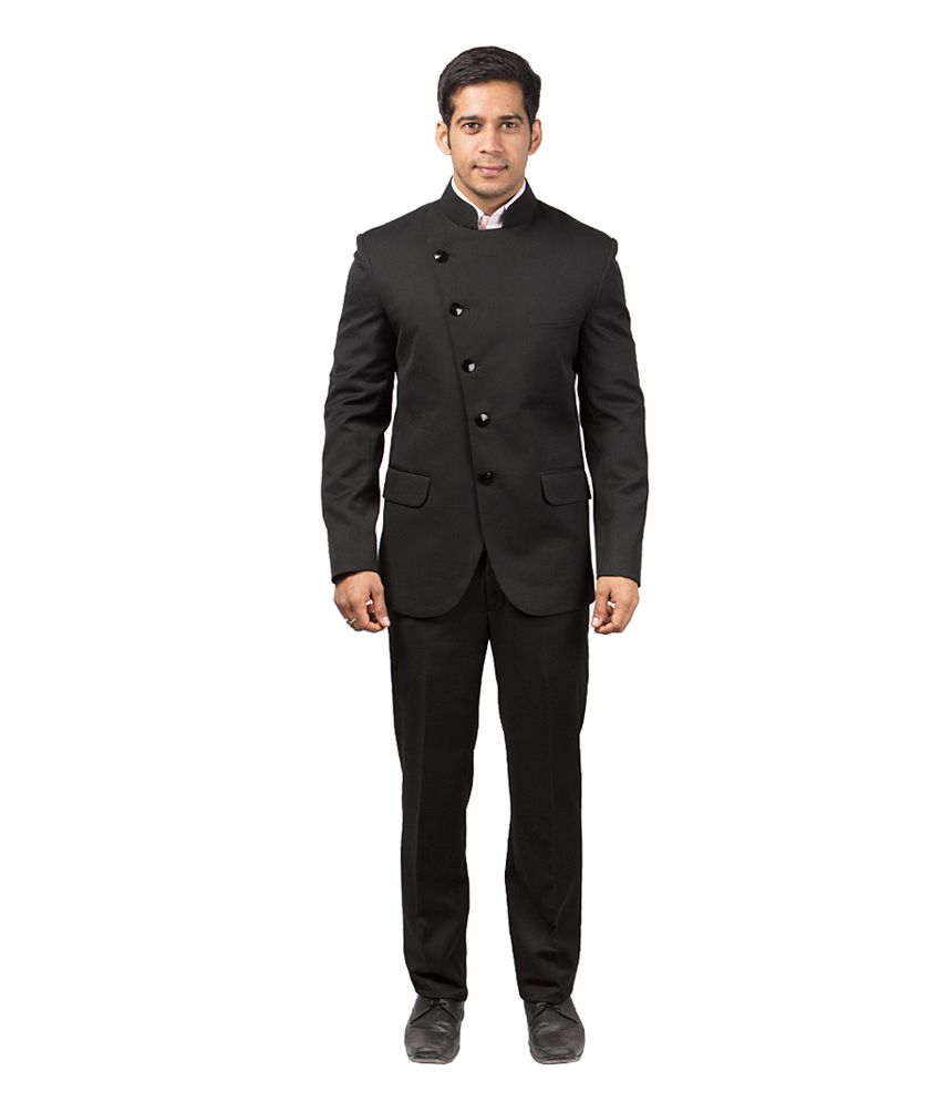 Hangrr Premium Black Jodhpuri Suit - Buy Hangrr Premium Black Jodhpuri ...