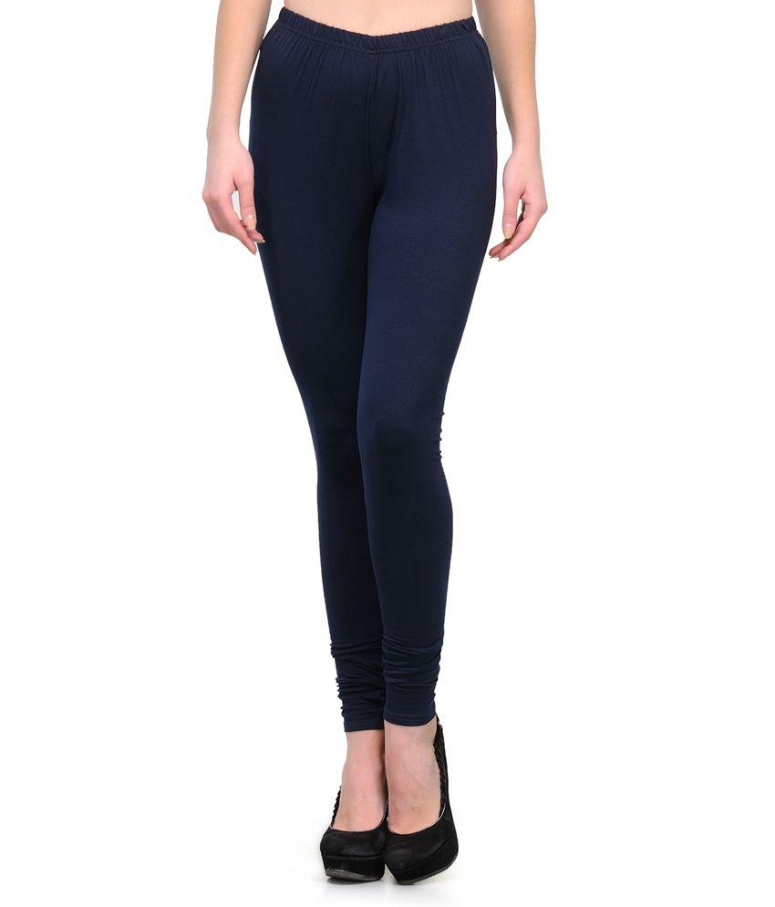 Ffu Women's Cotton Navy Blue Legging 