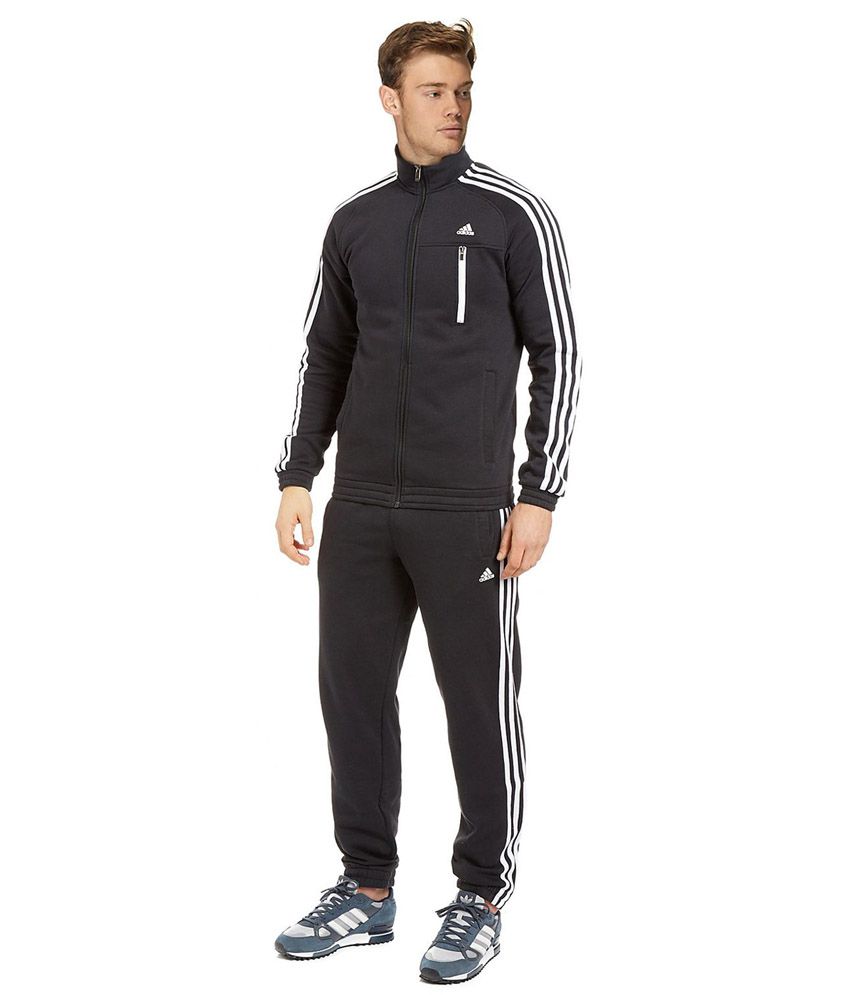 Adidas Black Fleece Stylish Tracksuit - Buy Adidas Black Fleece Stylish ...