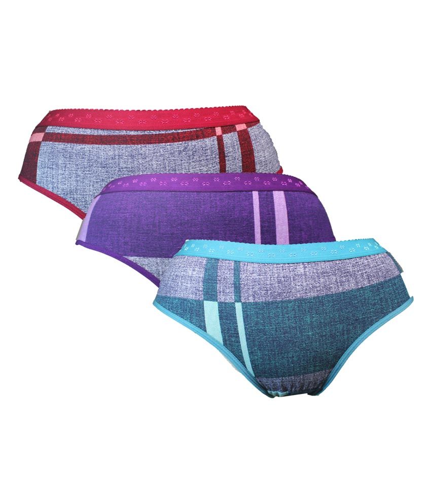 Buy Inner Care Multi Color Cotton Panties Pack Of 3 Online At Best Prices In India Snapdeal 5429