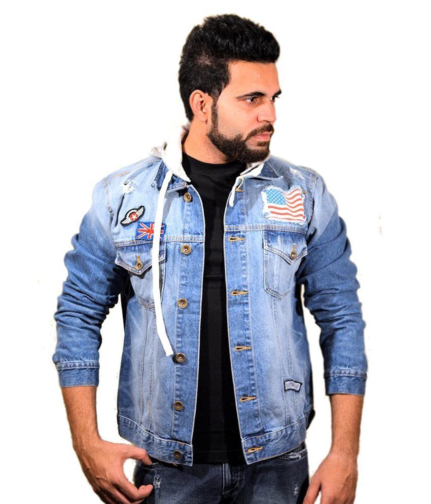 Agile Rugged Wear Light Blue Vintage Wash Denim Jacket With Detatchable ...