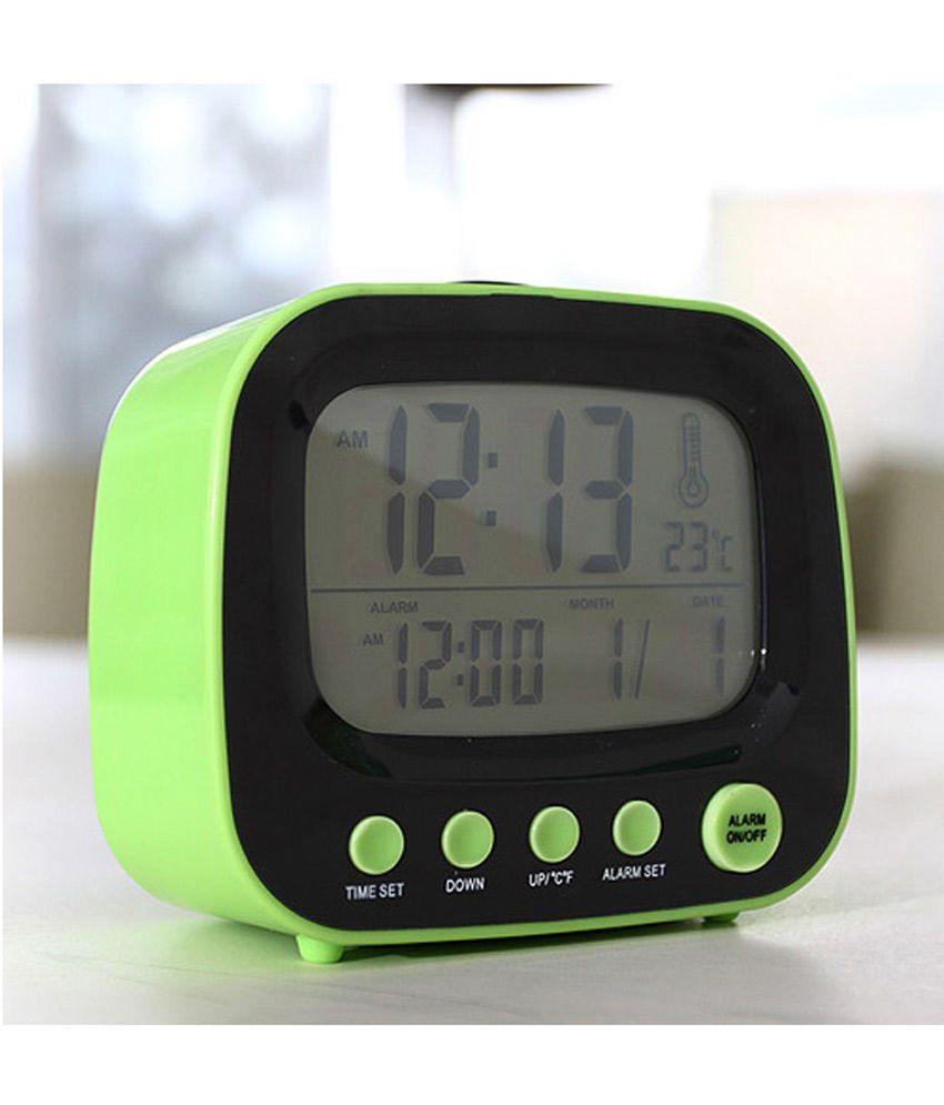Cute TV Alarm Clock Calendar, Temperature, LED Display (Colours as