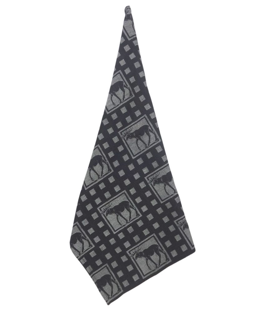 Cotonex Black Jacquard Cotton Kitchen Towel Set Of 6 Buy Cotonex