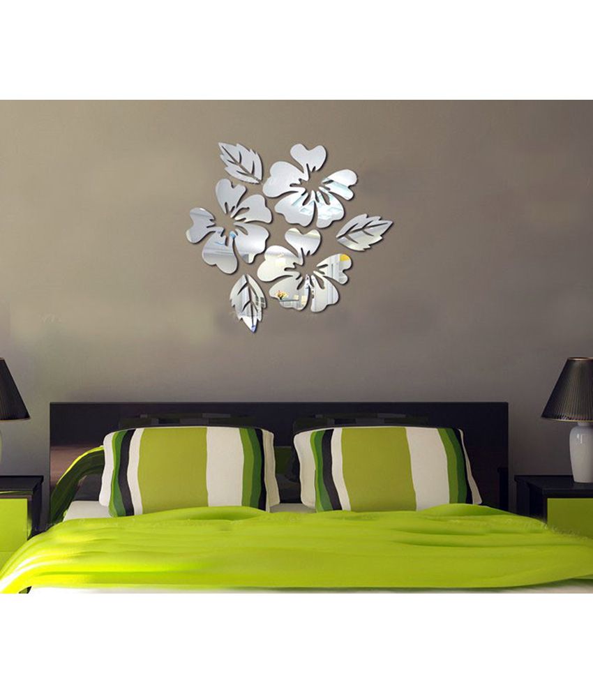 Saifee Acrylic 3D Home Decor Cut Out Flower Combined ...