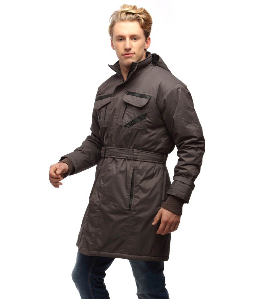 Wild Nature Mens Waterproof Trench Coat With Fur And Detachable Hood ...