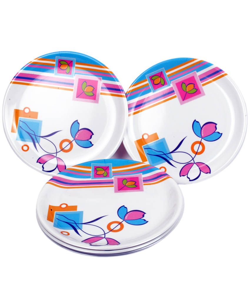 Tjaggies Beautiful Design Melamine Dinner Plates Set of 6 Buy Online