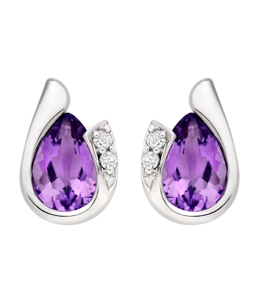 Kiara Swarovski Elements Stunning Purple Stone Earrings Kiara Swarovski Elements Stunning Purple Stone Earrings