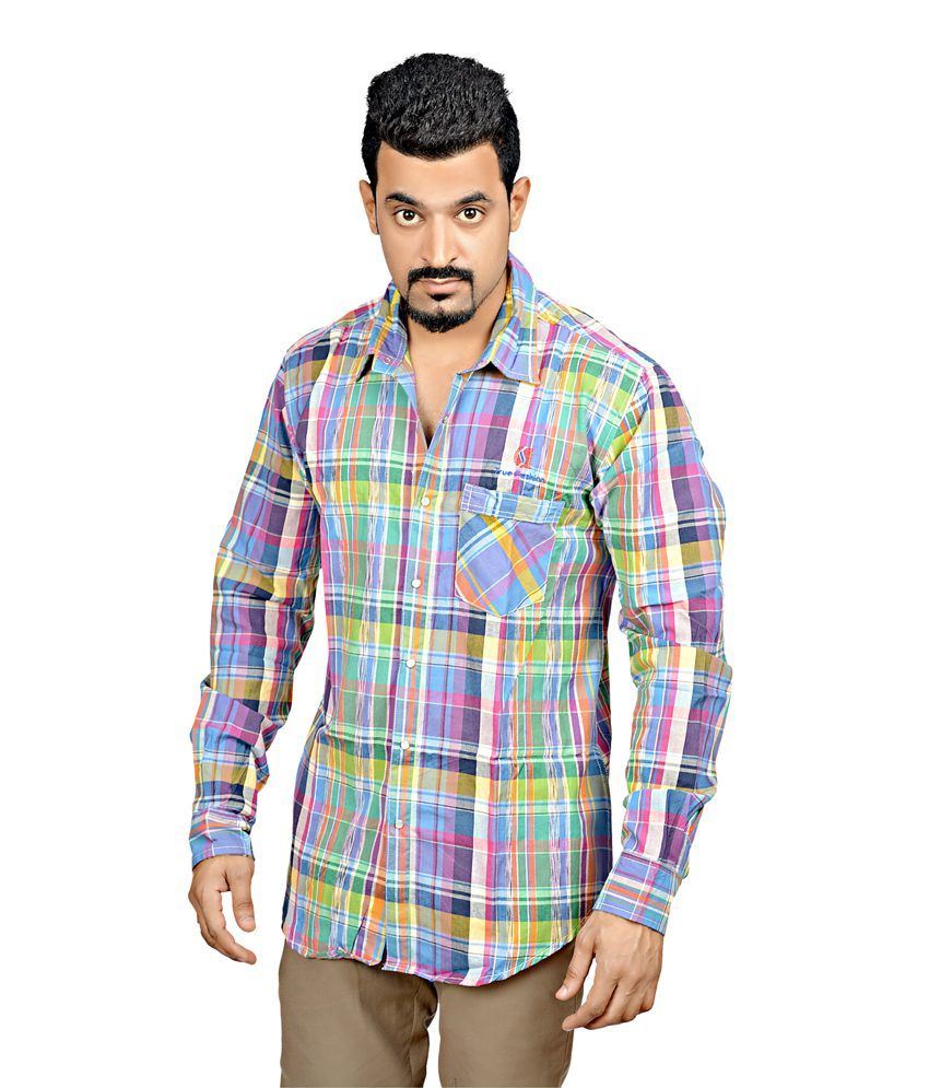 Value Clothings Multicolour Cotton Blend Full Sleeve Casual Shirt Buy