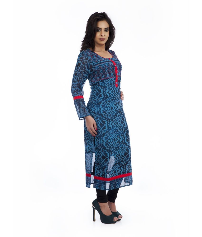 kurti design with border