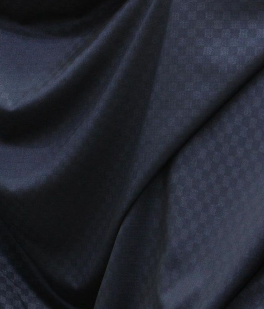 Raymond Blue Glossy Self Checkered 